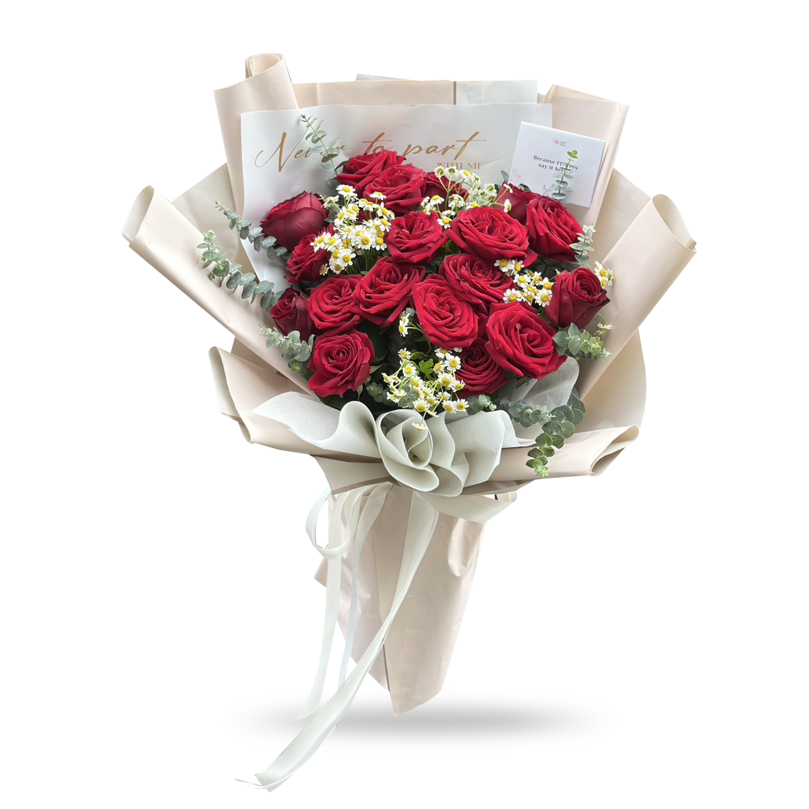 Daisy & Roses – 20 Red Roses Bouquet - Phuket