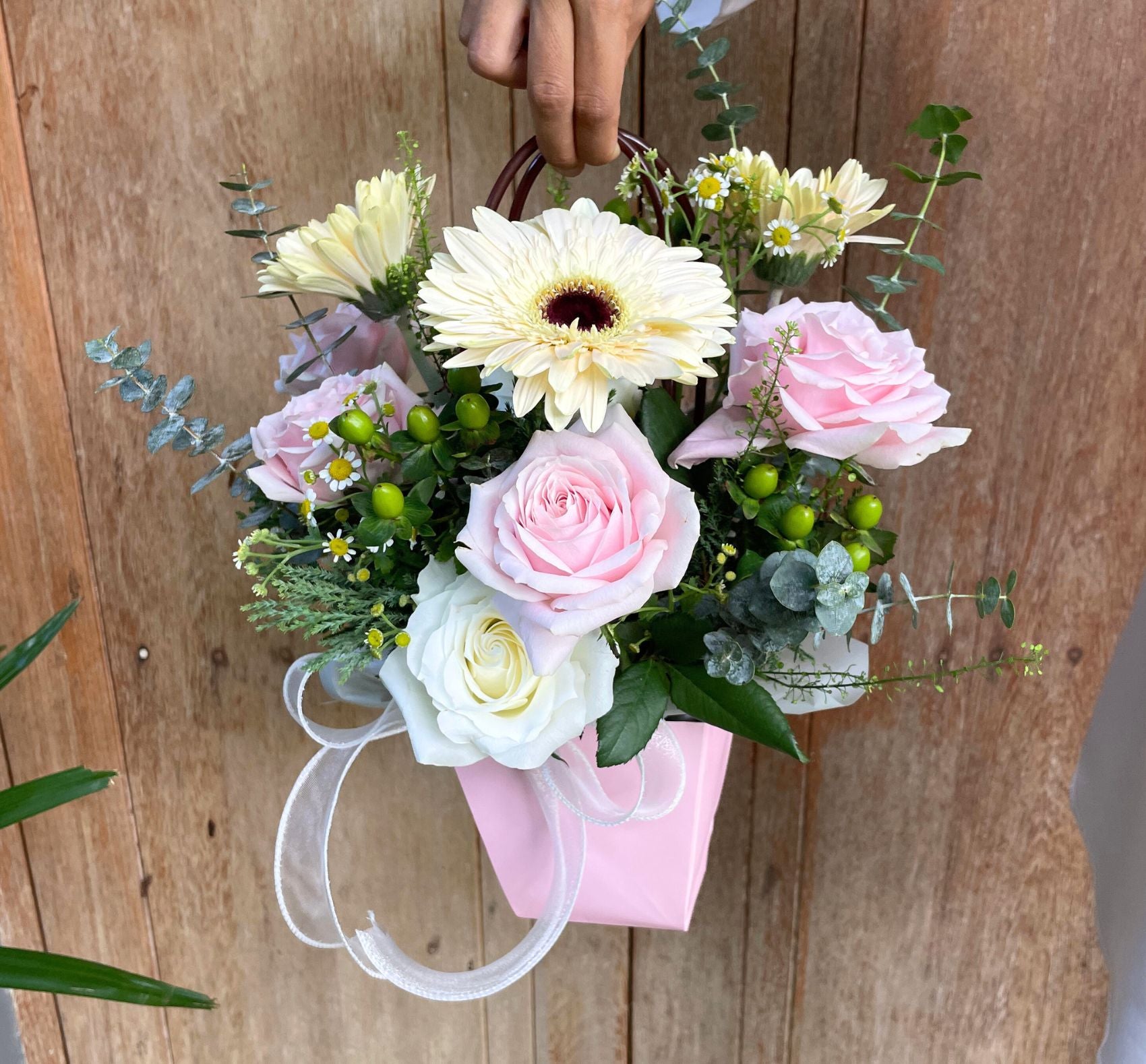 "Remember Me" Basket of Flowers